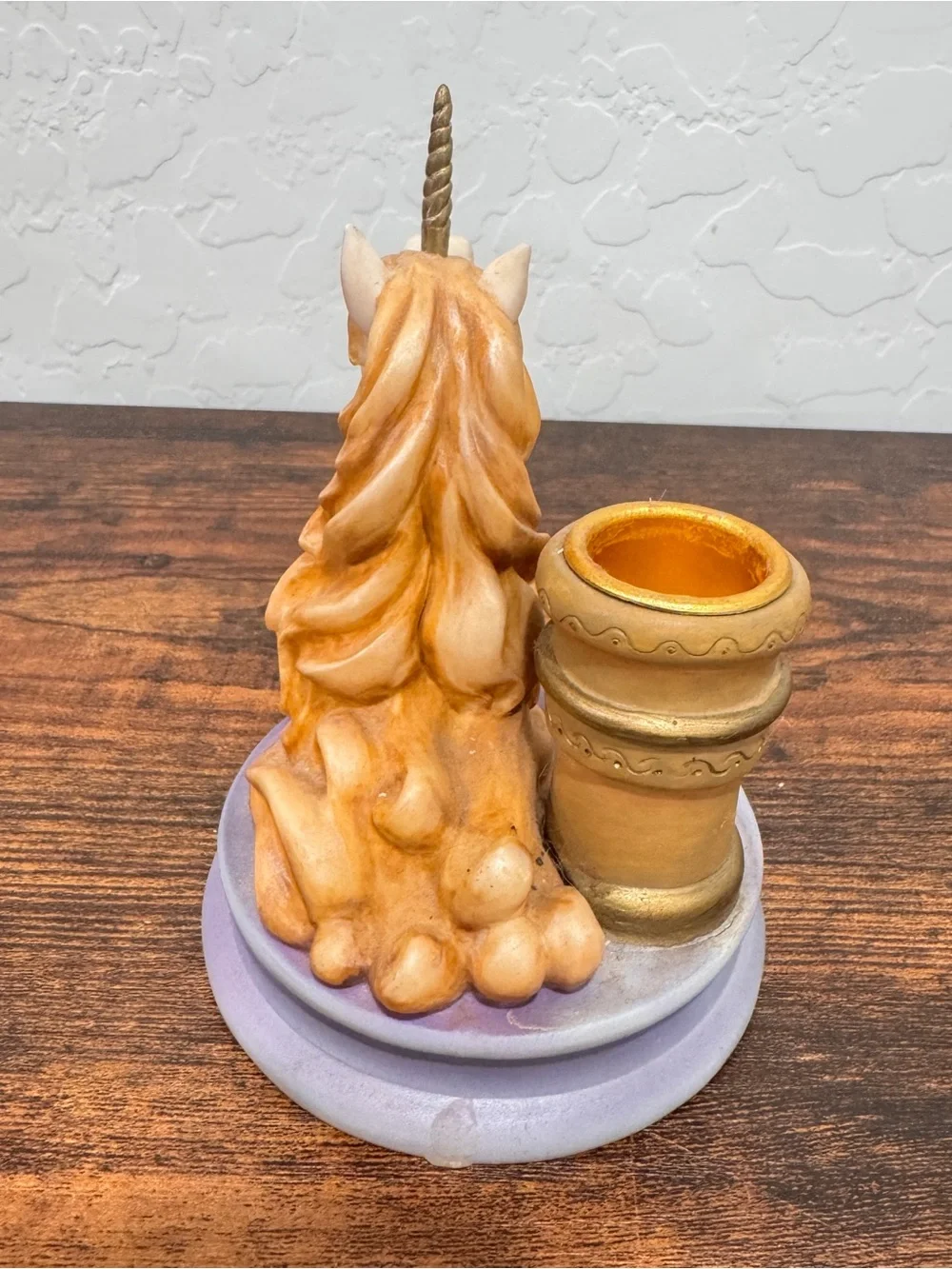 Vintage Spencer's Gifts Ceramic Unicorn Candle Holder Mythical Witchy Whimsigoth